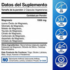 COMPLEJO DE MAGNESIO 8 EN 1 PRODUCTO 100% AMERICANO