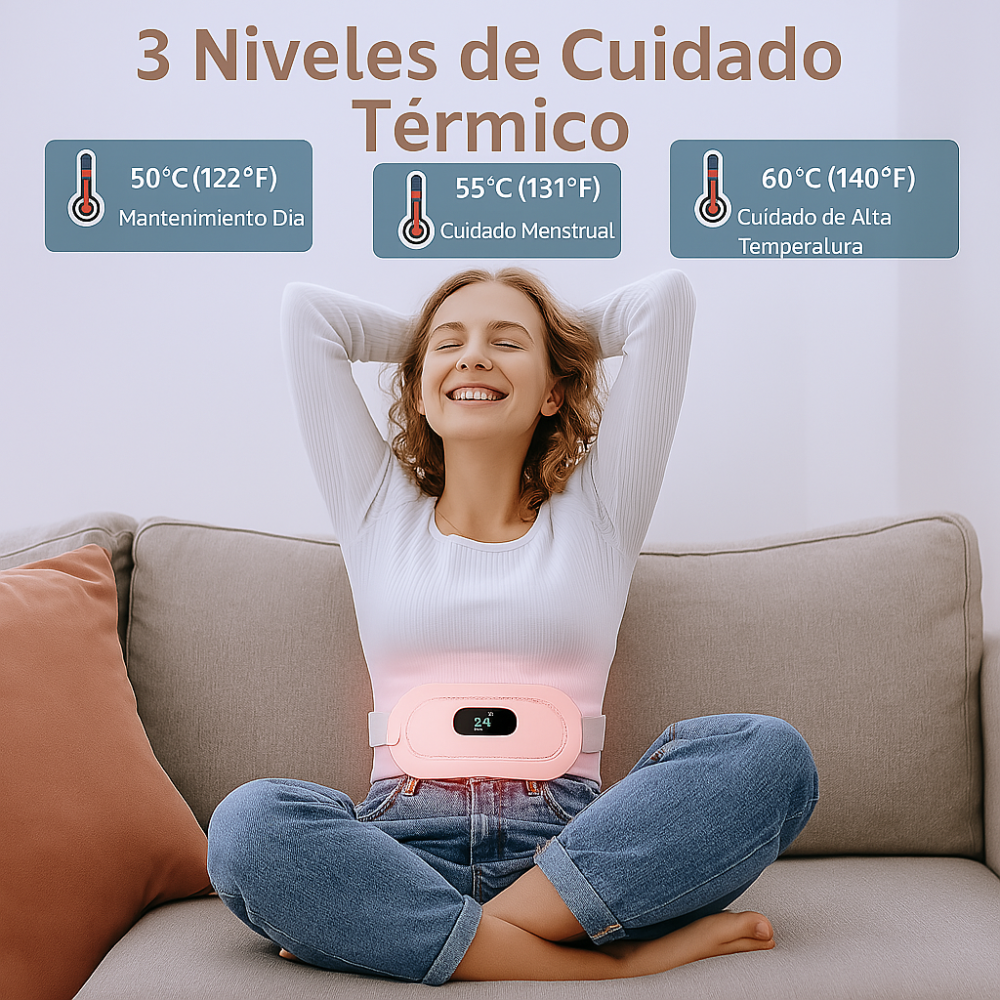 CINTURON TERMICO MENSTRUAL -¡ EL MEJOR ALIADO PARA TU CICLO MENSTRUAL!🌸
