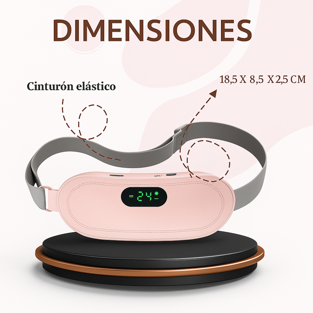 CINTURON TERMICO MENSTRUAL -¡ EL MEJOR ALIADO PARA TU CICLO MENSTRUAL!🌸