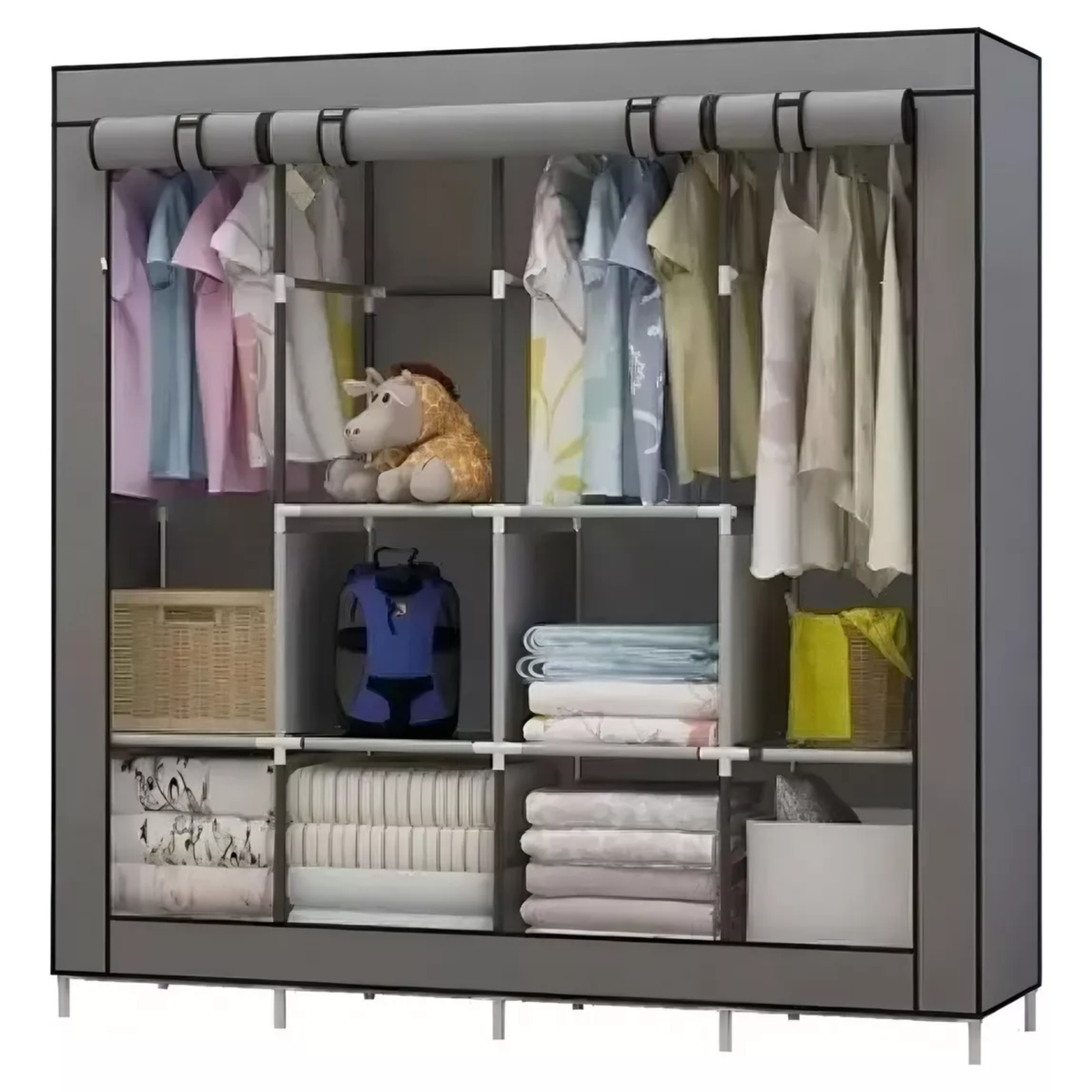 CLOSET ROPERO 4 MÓDULOS XXL REFORZADO