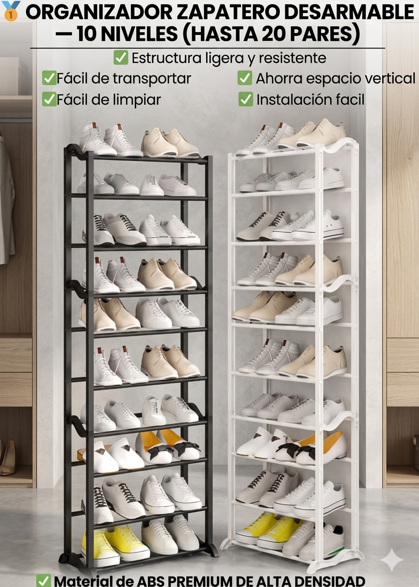 🏠COMBO ZAPATERO DE TELA + CLOSET DESARMABLE DE TELA🏠