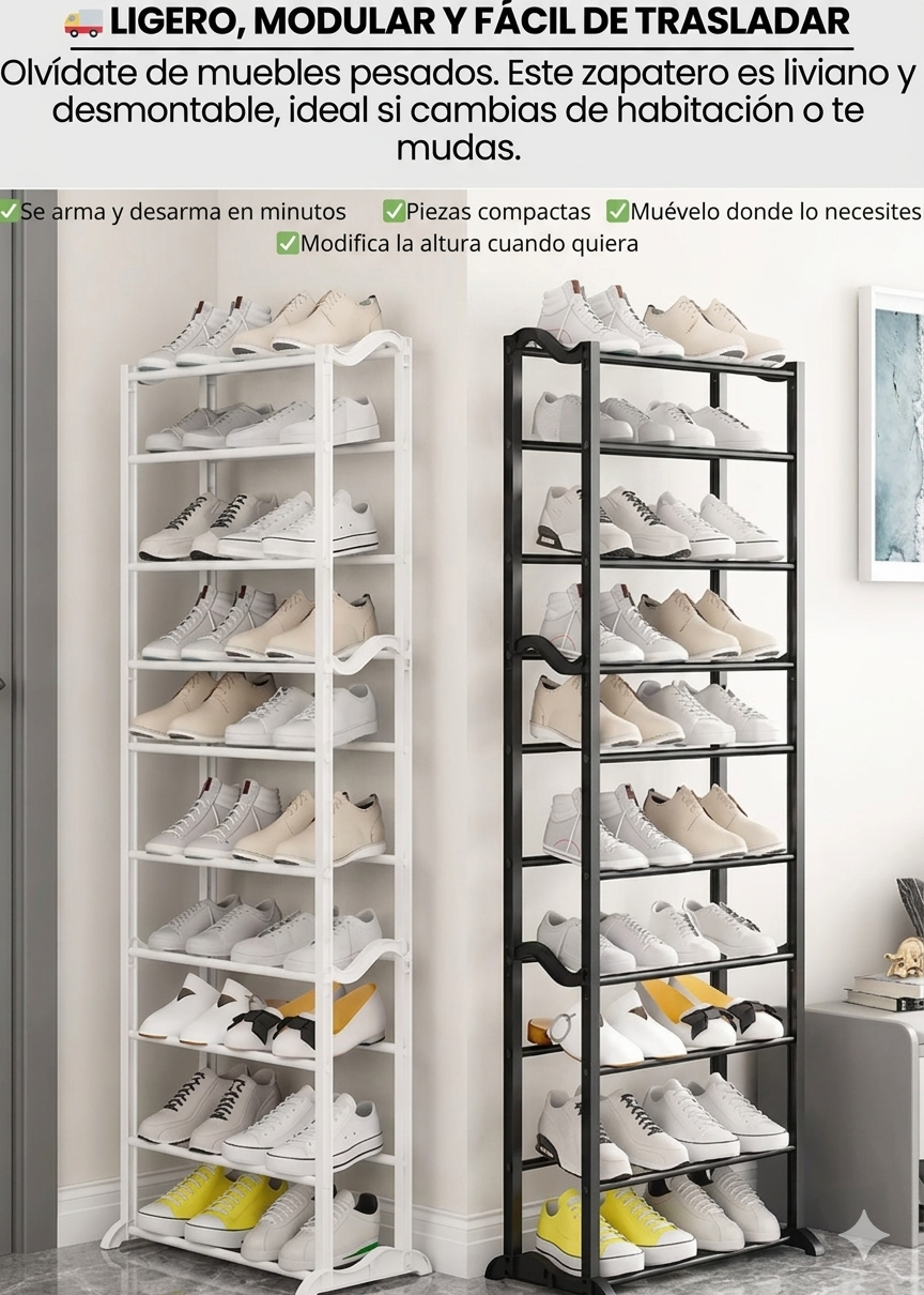 🏠COMBO ZAPATERO DE TELA + CLOSET DESARMABLE DE TELA🏠