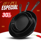JUEGO DE SARTENES HIERRO FUNDIDO X3 PIEZAS