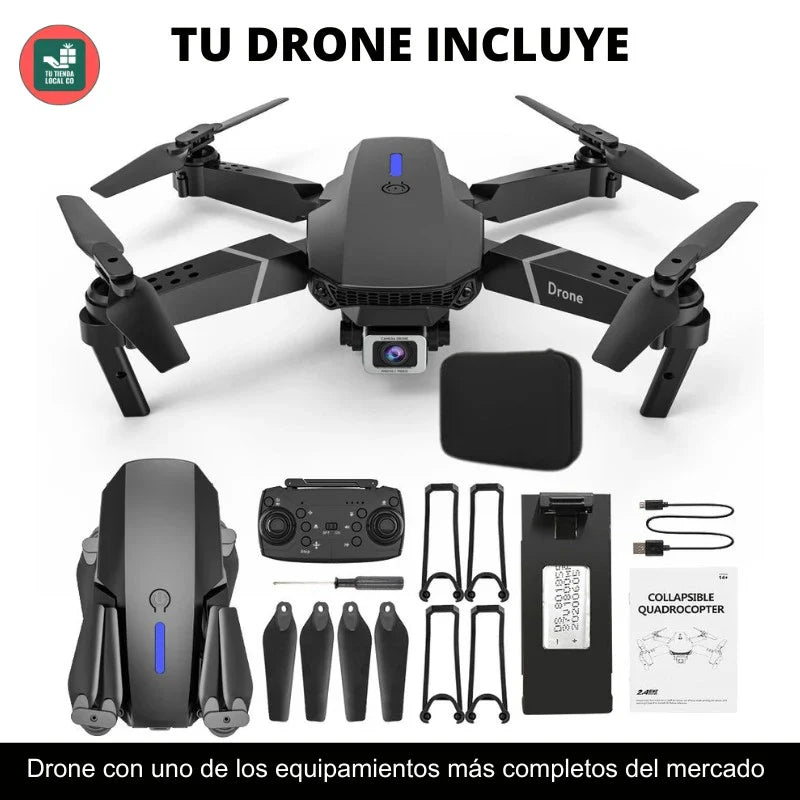 NUEVO DRON E88 PRO MAX 2026 DOBLE CAMARA 4K LAS MEJORES ACROBACIAS Y FOTOS VIDEOS DESDE EL CIELO